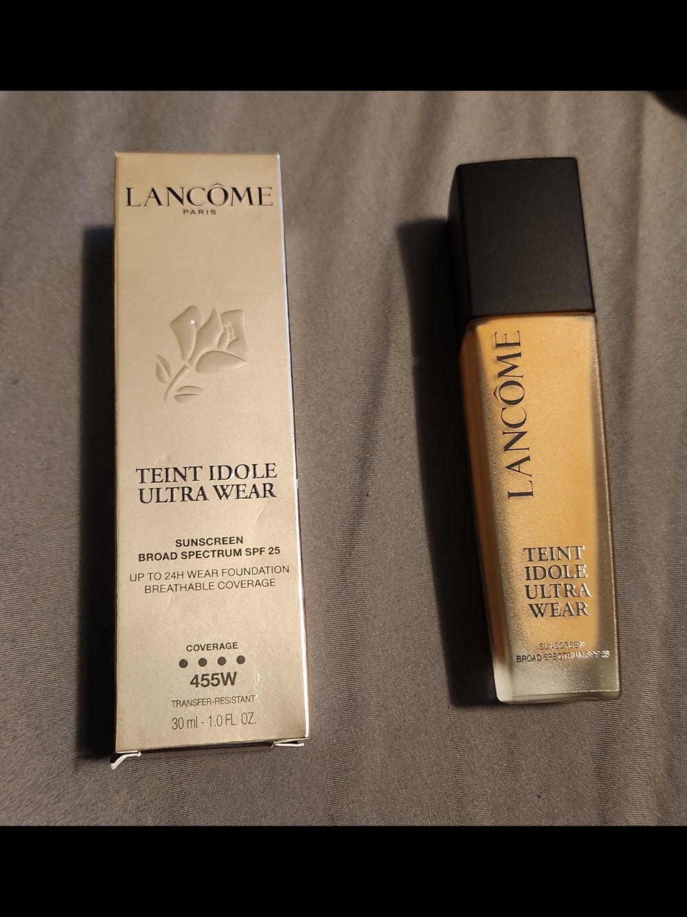 Lancôme Teint Idole Ultra Wear Liquid Foundation 455W - Before - 1 oz New